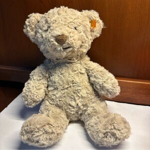 Steiff Teddy Bear Honey Plush NWT Button Ear Tag Stuffed Animal “Honey”